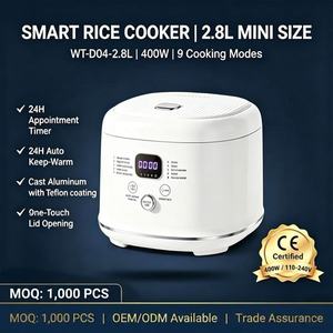 Cuisinière à riz intelligente 2,8 L, 9 programmes intelligents, 400 W, multifonctionnelle, faible teneur en sucre, minuterie 24 h, fonction maintien au chaud - Product Image 4