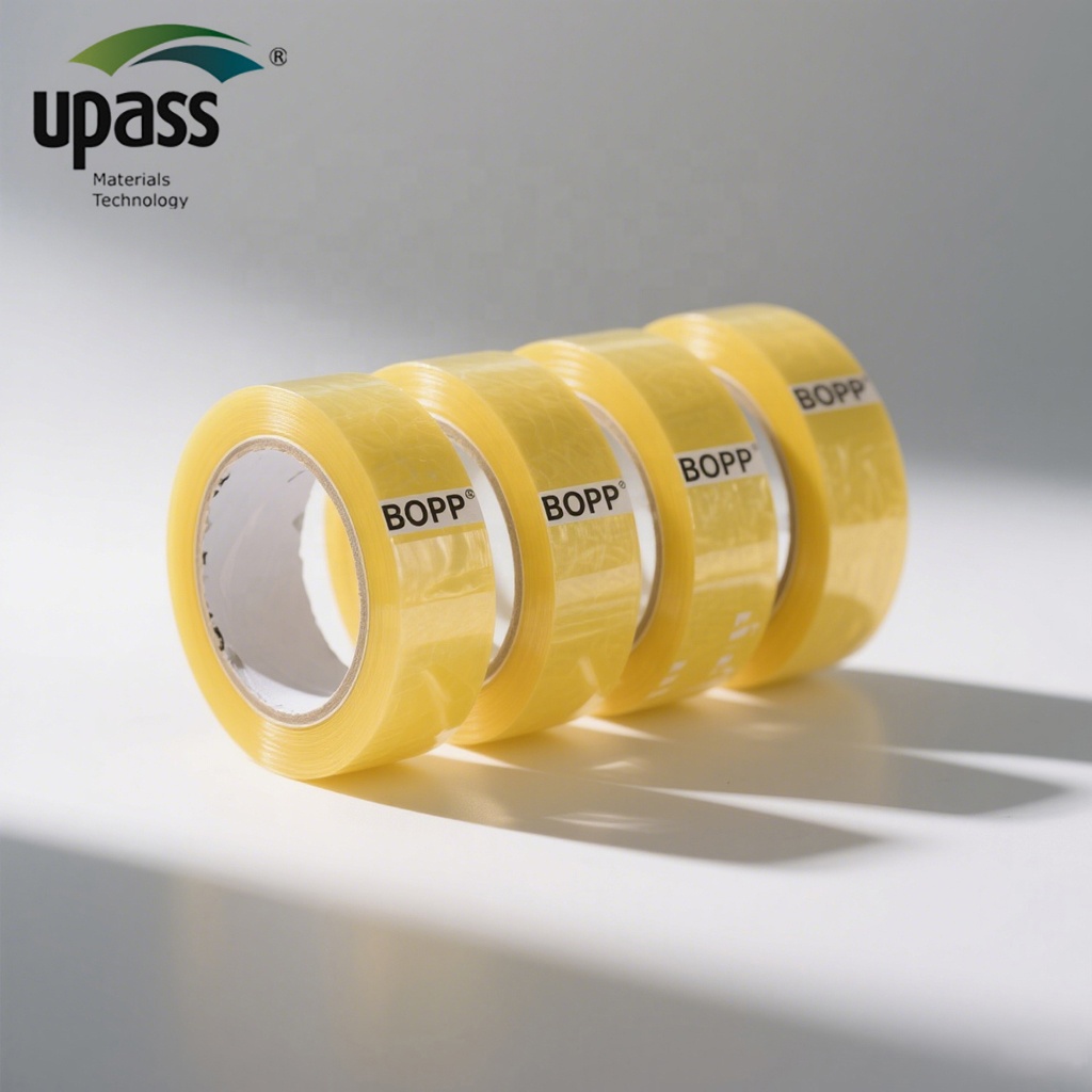 Heavy Duty Transparent BOPP Clear Carton Packaging Sealing Tape Water Activated Adhesive for Office Moving Tape Gun Refills