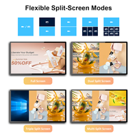 Pantalla LCD de 49, 55 y 65 Pulgadas, Montada en Pared, para Publicidad Comercial, Señalización Digital Interactiva PACP, con CMS Gratuito para Interiores