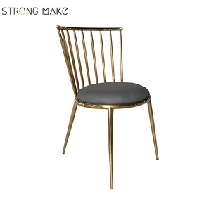 Design personnalisé Élégant <span class=keywords><strong>Scandinave</strong></span> <span class=keywords><strong>pieds</strong></span> en métal Pu Cuir Dinant la <span class=keywords><strong>Chaise</strong></span> - Product Image 1