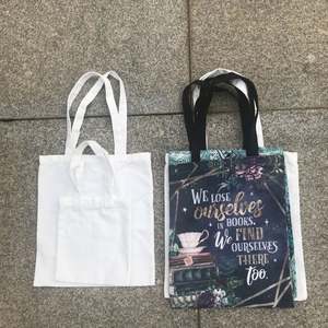 Bolsas de tela largas 100% poliéster al por mayor, 34*40cm, para sublimación, grosor medio, blancas, para manualidades DIY y decoración en blanco - Product Image 4