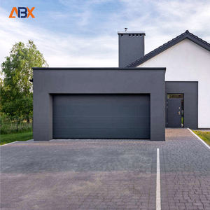Portes <span class=keywords><strong>de</strong></span> <span class=keywords><strong>garage</strong></span> en acier au design moderne, isolation en PU, surface finie, coupe-vent, portes <span class=keywords><strong>de</strong></span> <span class=keywords><strong>garage</strong></span> automatiques en verre pour villa - Product Image 1