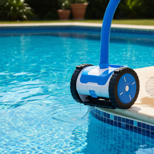 Nettoyeur de piscine automatique 20 x 40 pieds, aspirateur latéral pour piscines enterrées avec 2 roues, corps en plastique, alimentation par prise US - Product Image 2