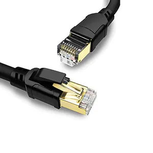 كابل شبكة إيثرنت طراز Cat8 Rj45 0.5 قدم 0.5 متر 1 متر 3 متر 5 متر 10 متر 15 متر 0.5 قدم كابل شبكة إلكترونية Rj 45 Cat 8 كابل إيثرنت cat 8