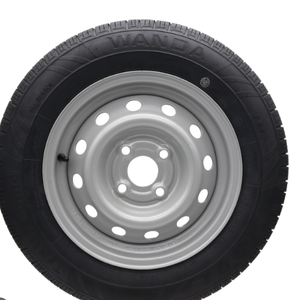 Neumático de remolque Customrim con llanta ST145/R12 145/R12 Radial Carga E 5 birlos Gris Plata - 6 años de garantía con asistencia en carretera - Product Image 4