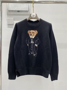 Laine mélangée dessin animé imprimé anti-boulochage décontracté à manches longues <span class=keywords><strong>pull</strong></span> en tricot pour femmes Rallau hiver élastique Logo avant - Product Image 2