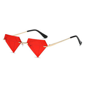 Occhiali da sole 2023 di lusso personalizzato con Logo Rimless Diamond Blue/Black/White/Red/trasparenti montature Unisex per uomo <span class=keywords><strong>e</strong></span> donna - Product Image 3