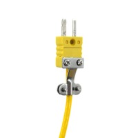 Thermocouple pour équipements frigorifiques et surfaces de produits Thermocouple de surface portatif haute précision Sonde en acier inoxydable