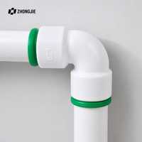 Raccord coudé PP à emboîtement rapide 90 degrés 20 mm à 63 mm, raccord rapide sans soudure pour tuyau d'eau, joint de plomberie