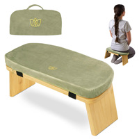 Tabouret de yoga universel brodé, détachable et réglable en hauteur, banc de méditation, tabouret de prière à genoux pour usage domestique avec sac Zhejiang