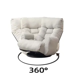 Tessuto nordico divano girevole a 360 gradi sedia soggiorno mobili singolo divano pigro lumaca moderna poltrona