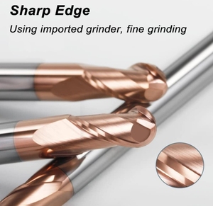 China Manufacturer 2 Flutes <strong>End</strong> <strong>Mill</strong> Carbide Hrc55 Ball Nose Solid Carbide <strong>End</strong> <strong>Mill</strong> for Milling <strong>Tools</strong> - Product Image 3