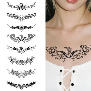 Colorido pareja tatuajes temporales pegatina corazón Sexy Succubus tatuaje impermeable adecuado para Abdomen, espalda baja y <span class=keywords><strong>pecho</strong></span> - Product Image 1