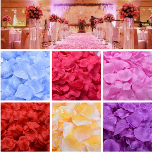 1000/3000 adet renkli yapay gül yaprakları düğün Petalas doğum günü ipek çiçek Petal aksesuarları düğün romantik gül dekor - Product Image 2