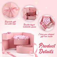 Direkt vom Hersteller: Rotierende Doppelschicht-Geschenkbox mit Schleife, Großhandel Maßgefertigte Verpackung für Schokolade, Blumen, Schmuck mit Innentablett