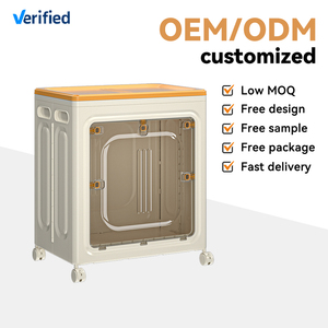 Hộp đựng đồ gia dụng đ<span class=keywords><strong>a</strong></span> năng Xinhang, có nắp, có thể xếp gọn, bằng nhự<span class=keywords><strong>a</strong></span>, có bánh xe - Product Image 5