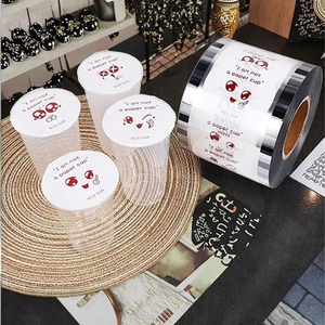 Película de Sellado para Vasos de Té de Burbujas, con Logotipo Personalizado, de Alta Calidad, Impermeable, de CPP/PET, en Rollo, OEM - Product Image 1