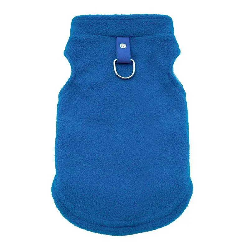 Mùa Đông Cực Lông Cừu Ấm Pet Trang Phục Dày Pet Puppy Mèo Vest Áo Khoác Áo Khoác Với Dây Xích Clip