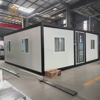 Casa Modular de Acero Expandible de 20 Pies, Altamente Prefabricada y Lista para Usar, Adecuada para Familias, Hoteles y Casas de Campo