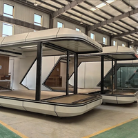 Mobile Préfabriqué Moderne Vacances Hôtel Maison De Luxe Portable Salon Petite Maison Modulaire Navire Espace Capsule