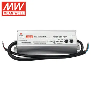 מינוול HVG-65-20A 65w 20v 3.25A עיצוב מיתוג ספק כוח עבור רצועת LED