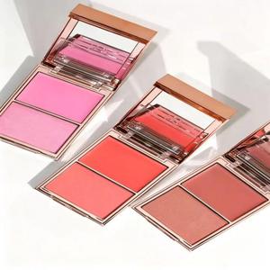 Paleta de Rubor de Dos Tonos, Doble Tono para Contorno, para Mejillas Rosadas Naturales, para Viaje, Uso Diario, Glamour, Cruelty Free, Venta al por Mayor de Fábrica - Product Image 4