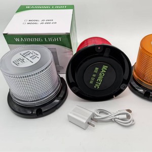 Luz de Advertencia Giratoria 080-CD LED Recargable IP65 con Marco de Plástico para Señalización de Seguridad en Obras de Construcción - Product Image 2