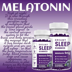 Exclusive Cross-border Supply Melatonin Sleep Gummies Non-addictive <strong>Insomnia</strong> Remedy Gluten-Free Non-GMO Vegan 100% <strong>Drug</strong>-Free - Product Image 3
