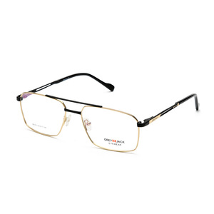 Lunettes carrées en métal gris Jack, monture pleine, unisexe, 5079, lunettes optiques professionnelles - Product Image 2
