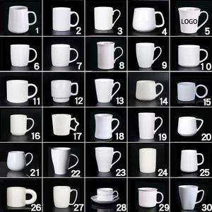 Tasse à cappuccino en porcelaine promotionnelle avec logo personnalisé et soucoupe, ensemble moderne de tasses à café et à thé en céramique avec soucoupe - Product Image 6