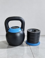 Ensemble d'haltères kettlebell en fer réglables, nouveau design, 16/18/24 kg, écologiques et durables, vente en gros