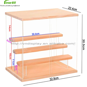 Grande vitrine pliable en acrylique transparent avec éclairage LED pour le rangement de vêtements, personnalisable, sur comptoir, facile à assembler, autoportante - Product Image 4
