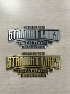 Etiqueta de Aluminio Ecológica de Lujo para Botellas Farmacéuticas, Placa de Identificación Metálica Personalizada para Productos de Cuidado de la Salud de Alta Gama, Sand Candy - Product Image 5