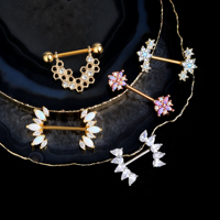 2025 gros 316L acier inoxydable femme mamelon Piercing anneau bijoux de corps