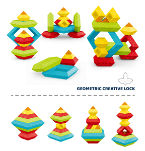 Rompecabezas de plástico ABS ecológico multifuncional, Torre mágica, pirámide, juguete educativo, juego DIY, caja de construcción de entrenamiento cerebral - Product Image 3