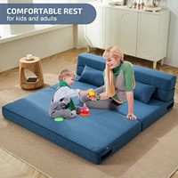 Maßgefertigtes Multifunktionales Modernes Sofa Hochwertiges Klappbares Schaumstoff-Schlafsofa mit Kissen für Wohnzimmer