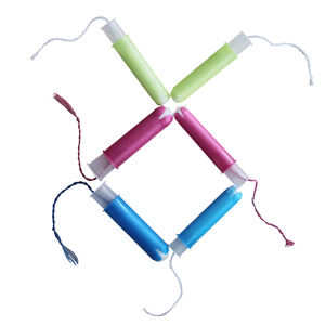 Одноразовые тампоны из органического хлопка с картонным аппликатором, легкая впитываемость, с логотипом, нанесенным шелкографией, для женской гигиены - Product Image 6