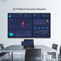 Pantalla Plana Interactiva LCD 4K de 55 y 65 Pulgadas, Multitáctil, Pizarra Digital Inteligente, Pizarra Interactiva con Certificación RoHS, CE y EMC para Negocios y Escuelas