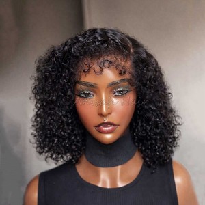 Pelucas <span class=keywords><strong>de</strong></span> <span class=keywords><strong>Cabello</strong></span> Humano Natural Corto y Rizado con Corte Pixie y Bordes 4C, Pelucas <span class=keywords><strong>de</strong></span> <span class=keywords><strong>Cabello</strong></span> Humano Natural 13x6 <span class=keywords><strong>para</strong></span> <span class=keywords><strong>Mujer</strong></span>, Peluca Bob Corta con Frente <span class=keywords><strong>de</strong></span> Encaje 13x4 - Product Image 3