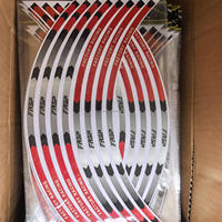 17 "18" bandes moto roue autocollants voiture réfléchissant jante bande moto vélo Auto décalcomanies universel pour Honda yamaha