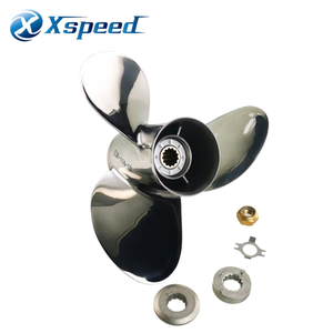 Hélice marine Xspeed 11x15 en acier inoxydable à 3 pales pour <span class=keywords><strong>moteur</strong></span> hors-bord Yamaha 25HP 30HP 40HP 50HP 60HP - Product Image 1