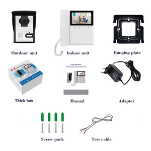 Interphone vidéo classique Abe Best à <span class=keywords><strong>d</strong></span>éverrouillage par une seule touche, interphone <span class=keywords><strong>de</strong></span> <span class=keywords><strong>porte</strong></span>, interphone bidirectionnel, système <span class=keywords><strong>de</strong></span> sécurité domestique pour <span class=keywords><strong>porte</strong></span> <span class=keywords><strong>d</strong></span>'<span class=keywords><strong>entrée</strong></span> - Product Image 1