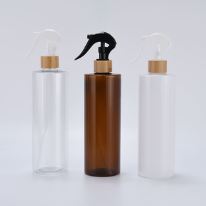 Botella con Pulverizador de 30ml-500ml, Negra y Blanca, con Bomba de Pulverización de Bambú y Tapa con Pantalla Serigrafiada - Product Image 2