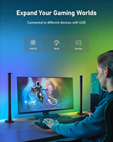 Éclairage d'ambiance intelligent Tuya RGB RGBIC WiFi avec télécommande, alimentation USB, compatible Alexa, pour TV, jeux, bureau, chambre