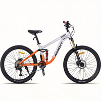 Vélo de montagne à suspension intégrale WANDYY 1x9 vitesses L-TWOO 26 27,5 pouces avec frein hydraulique