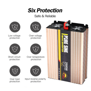 Convertisseur d'énergie hors réseau à onde sinusoïdale pure 12V <span class=keywords><strong>24V</strong></span> 48V CC vers 110V 220V 230V CA 1000W 2000W 3000W 5000W 6000W - Product Image 2