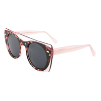 2024 nouveau Style de mode Vintage acétate de cellulose lunettes marque cercle noir nuances hommes pas cher lunettes de soleil