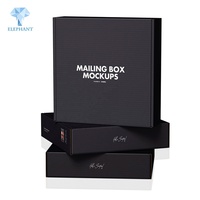 Caja de Envío Corrugada Negra Impresa Personalizada de 6x9 10x8x3 Roja Ecológica