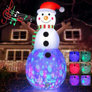 Proyector de Luz Inflable Navideño para Exteriores, con Diseño de Muñeco de Nieve, Atractivo a la Vista - Product Image 1