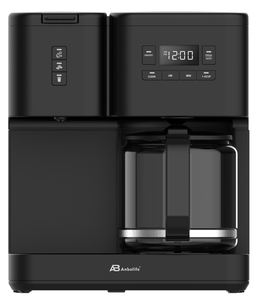 Cafetière à filtre Anbolife 2 en 1 avec fonction compatible K-Cup, carafe en verre de 1,8 L, écran LCD programmable - Product Image 4